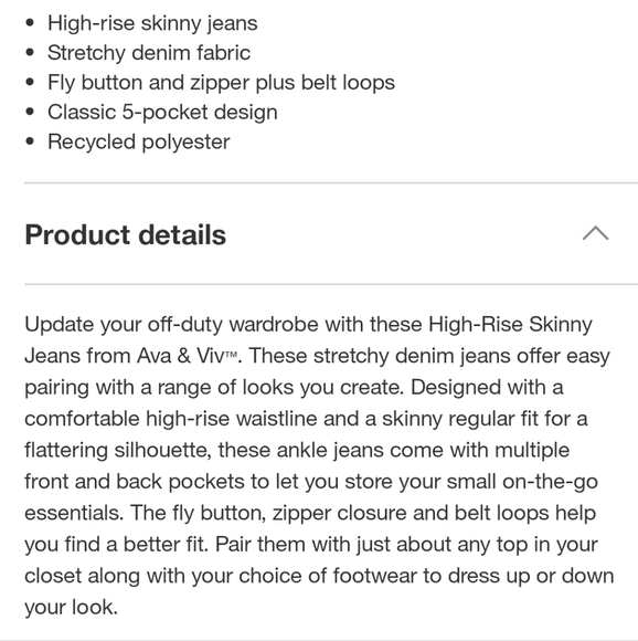 High Rise Skinny Jeans - Picture 4 of 8